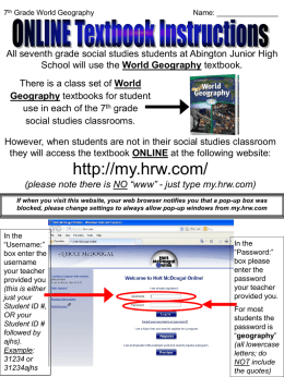 the Online Textbook - Abington School District