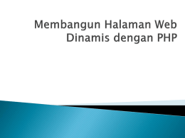 Pemrograman Berbasis Web Pertemuan 14