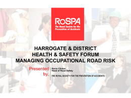 Managing Occupational Road Risk