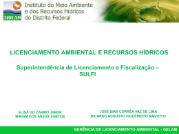 Licenciamento Ambiental IBRAM