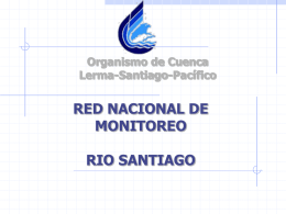 Red Nacional de monitoreo Río Santiago