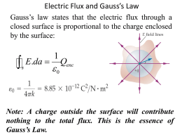 5. Gauss Law and it`s applications