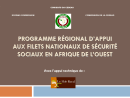 Programme Régional d`Appui aux Filets Nationaux de Sécurité