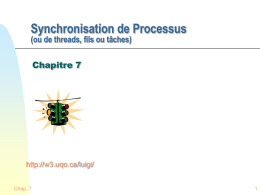 Chap7-1 - Synchronisation de processus