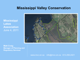 Lake Management Planning - Mississippi Lakes Association