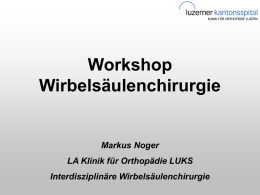 Workshop Wirbelsaeule