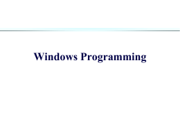 WindowsPrograming