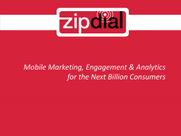 zipdial introduction 2013