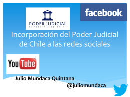 Incorporación del Poder Judicial de Chile a las
