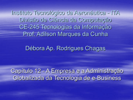 Apresentação Capítulo 12 - Divisão de Ciência da Computação do ITA