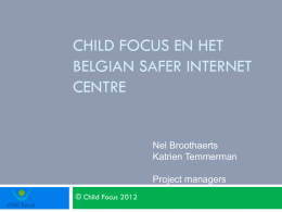 Child focus en het Belgian safer internet centre