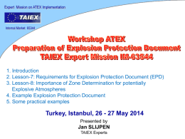 EXPLOSION PROTECTION DOCUMENT