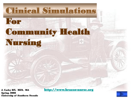 Clincal Simms Community Health 1-14-08