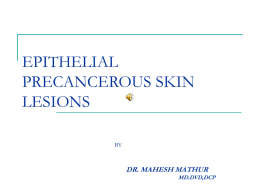 epithelial precancerous skin lesions