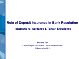 International Guidance on Bank Resolution