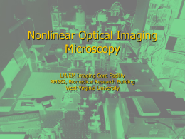 Nonlinear Optical Imaging - West Virginia University