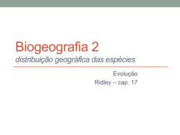 Biogeografia distribuição geográfica das espécies