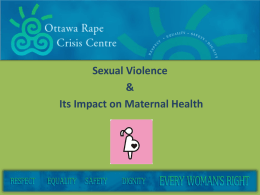 Pregnancy & Sexual Violence