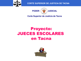 PRESENTACION DE JUECES ESCOLARES