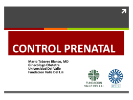 Control Prenatal Dr. Mario Tabares