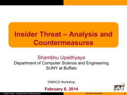 Insider Threat - Analysis and Countermeasures