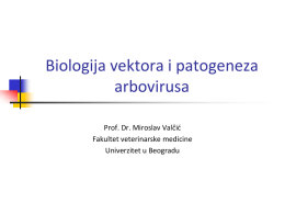 Biologija vektora tokom patogeneze arbovirusa