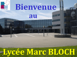 au Lycée Marc BLOCH