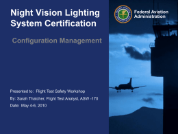 Managing the Configuration of Night Vision