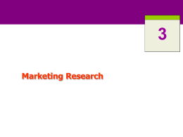 Marketing Research