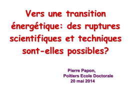 Conférence Energie Poitiers Ec.Doc. Mai 2014
