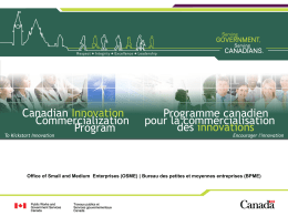 The Canadian Innovation Commercialization