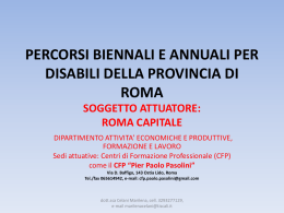 percorsi biennali e annuali per disabili della