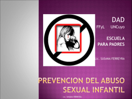 PREVENCION DEL ABUSO SEXUAL INFANTIL