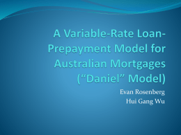 A Variable-Rate Loan-Prepayment Model for Australian Mortgages