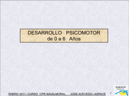 DESARROLLO PSICOMOTOR CPR ENERO 2010