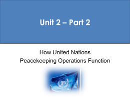 Unit Two- Section 2.4 - Department of Defence