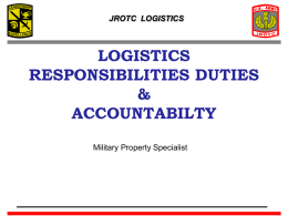 jrotc logistics - Fourth Bde JROTC