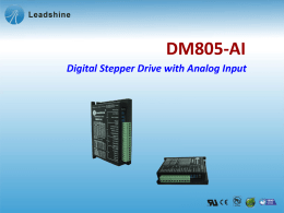 Digital Stepper Drive with Analog Input DM805-AI