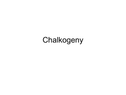 Chalkogeny