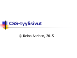 CSS-tyylisivut