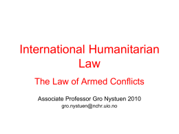 2. NON-INTERNATIONAL ARMED CONFLICT