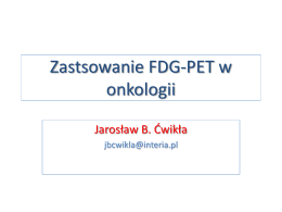 Zastosowanie FDG-PET w onkologii