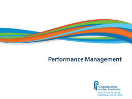 Performance Management (PowerPoint)
