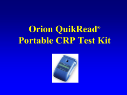 Orion QuikRead CRP