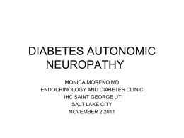 DIABETES AUTONOMIC NEUROPATHY