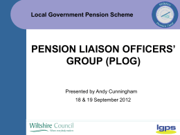 PLOG Presentation - 18/19 September 2012