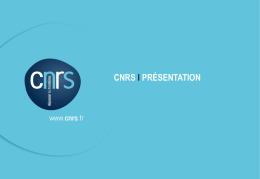 Power point de présentation CNRS - 2013 (1 Mo)
