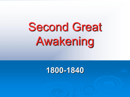 2nd Great Awakening