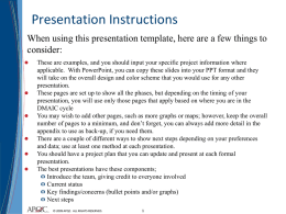 APQC Storyboard Presentation format