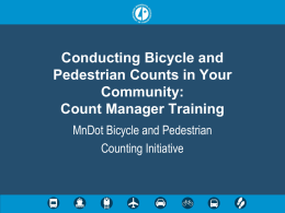 Conducting Bicycle and Pedestrian Counts